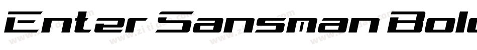 Enter Sansman Bold字体转换